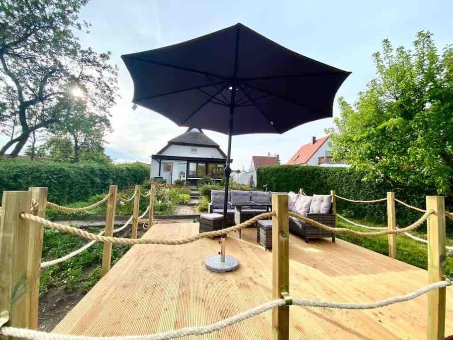 Ferienhaus Mit Wasserblick Auf Der Insel Usedom Krummin Bagian luar foto